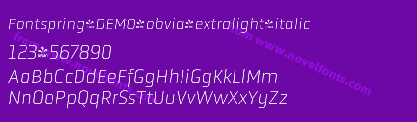 Fontspring-DEMO-obvia_extralight_italicPreview