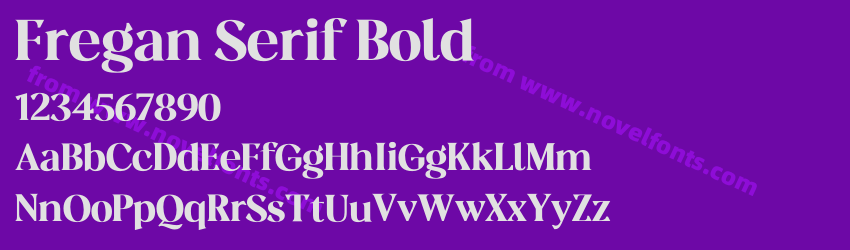 Fregan Serif BoldPreview