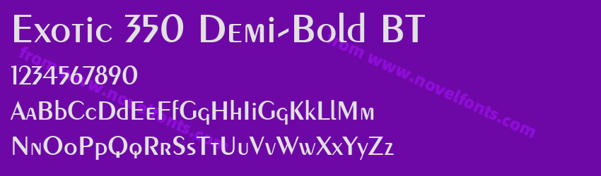 Exotic 350 Demi-Bold BTPreview