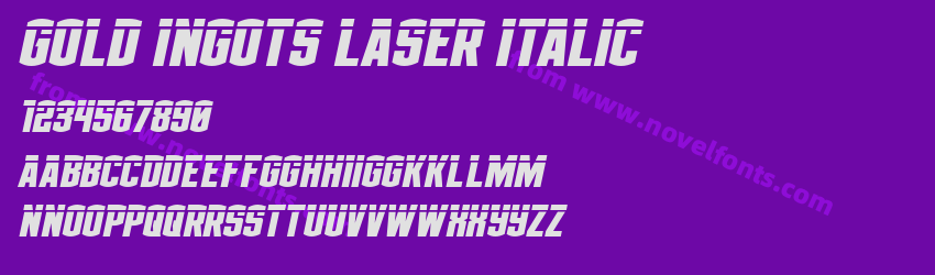 Gold Ingots Laser ItalicPreview