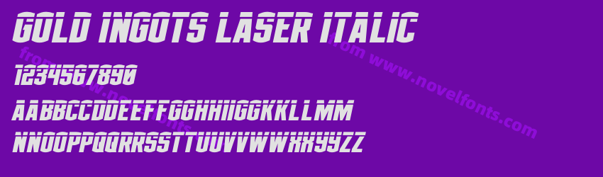 Gold Ingots Laser ItalicPreview