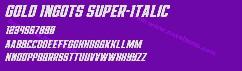 Gold Ingots Super-ItalicPreview