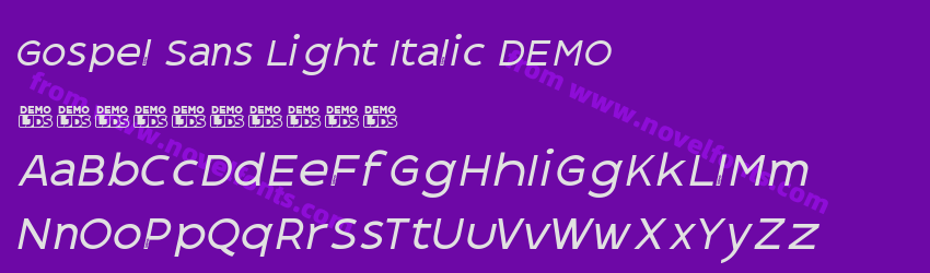 Gospel Sans Light Italic DEMOPreview