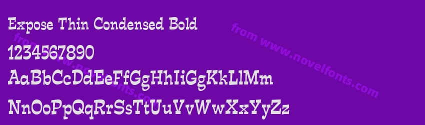 Expose Thin Condensed BoldPreview