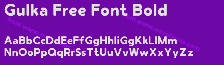 Gulka Free Font BoldPreview