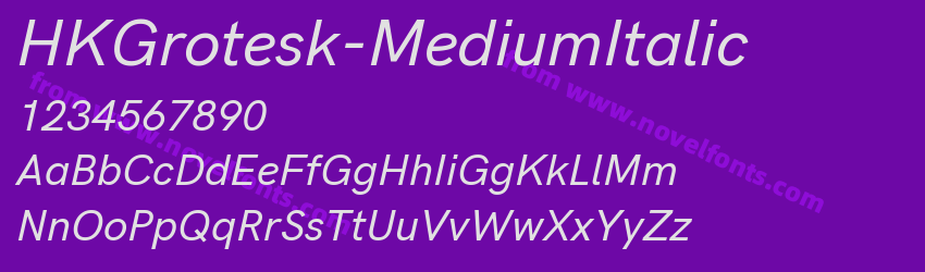 HKGrotesk-MediumItalicPreview