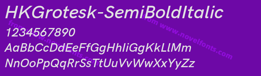 HKGrotesk-SemiBoldItalicPreview