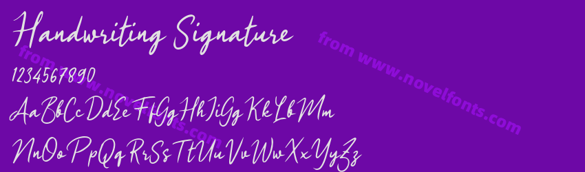 Handwriting SignaturePreview