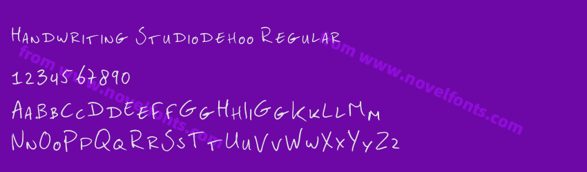 Handwriting Studiodehoo RegularPreview