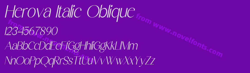 Herova Italic ObliquePreview