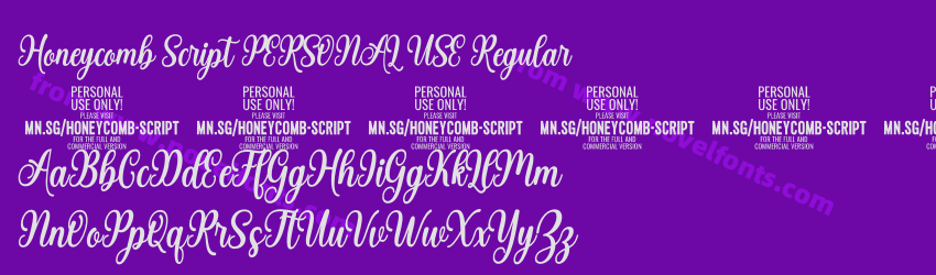 Honeycomb Script PERSONAL USE RegularPreview