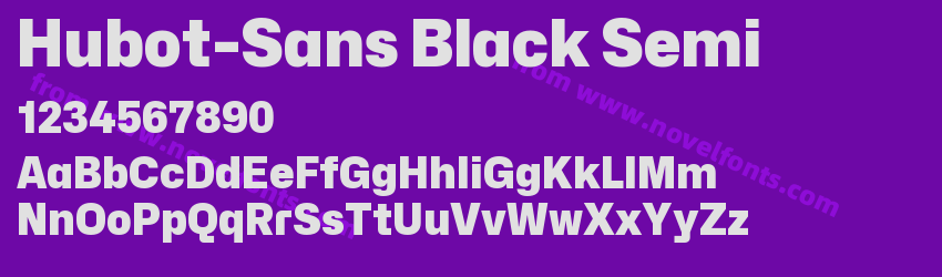 Hubot-Sans Black SemiPreview