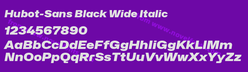 Hubot-Sans Black Wide ItalicPreview