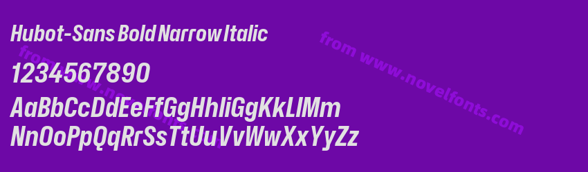 Hubot-Sans Bold Narrow ItalicPreview