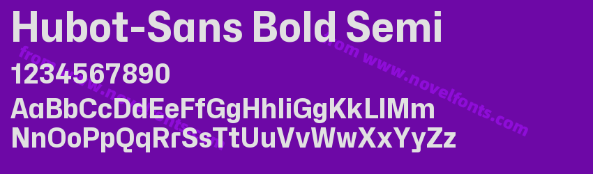 Hubot-Sans Bold SemiPreview