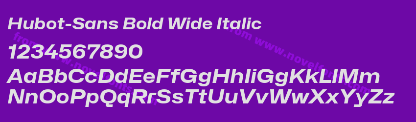 Hubot-Sans Bold Wide ItalicPreview