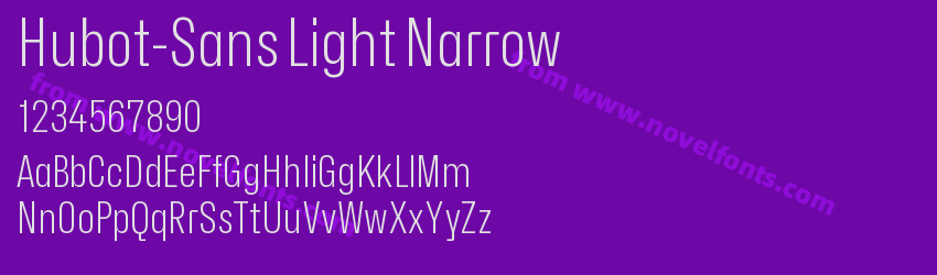 Hubot-Sans Light NarrowPreview