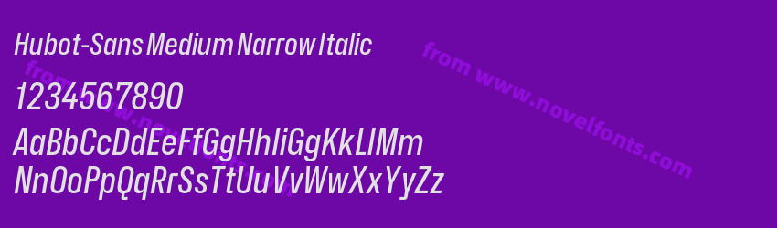 Hubot-Sans Medium Narrow ItalicPreview