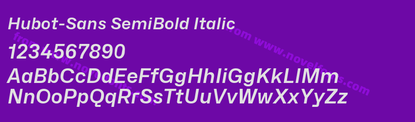 Hubot-Sans SemiBold ItalicPreview