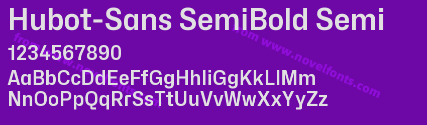 Hubot-Sans SemiBold SemiPreview