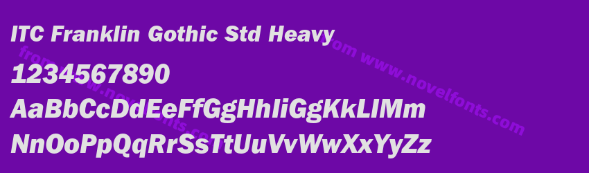 ITC Franklin Gothic Std HeavyPreview