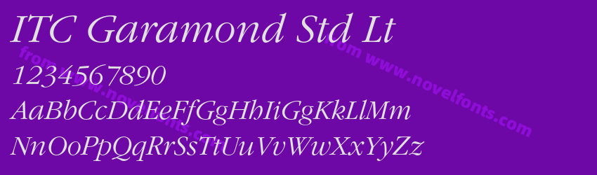 ITC Garamond Std LtPreview