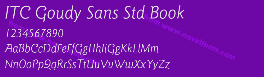 ITC Goudy Sans Std BookPreview