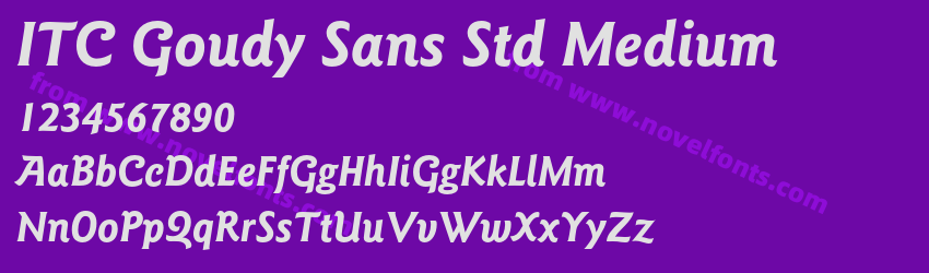 ITC Goudy Sans Std MediumPreview