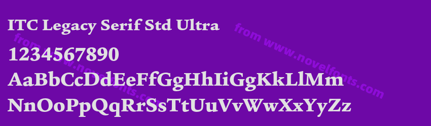 ITC Legacy Serif Std UltraPreview