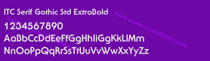 ITC Serif Gothic Std ExtraBoldPreview