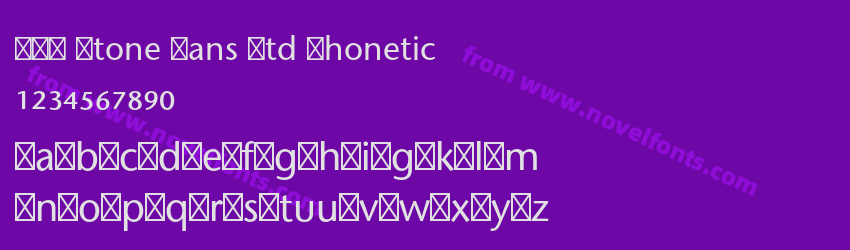 ITC Stone Sans Std PhoneticPreview