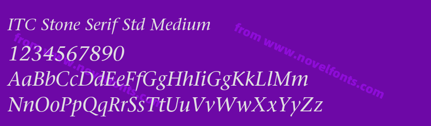 ITC Stone Serif Std MediumPreview