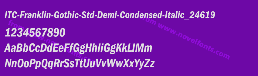 ITC-Franklin-Gothic-Std-Demi-Condensed-Italic_24619Preview