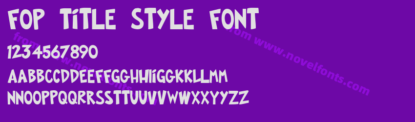 FOP Title Style FontPreview