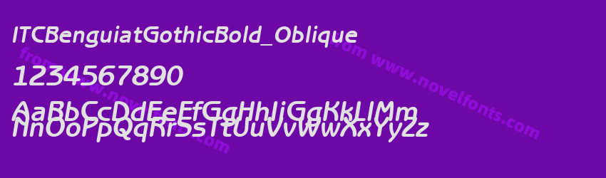 ITCBenguiatGothicBold_ObliquePreview