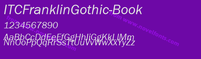 ITCFranklinGothic-BookPreview