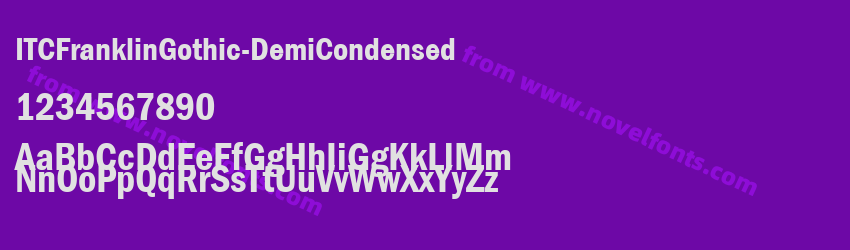 ITCFranklinGothic-DemiCondensedPreview