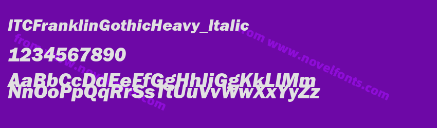 ITCFranklinGothicHeavy_ItalicPreview