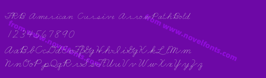 FRB American Cursive ArrowPathBoldPreview