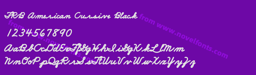 FRB American Cursive BlackPreview