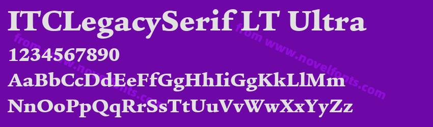 ITCLegacySerif LT UltraPreview