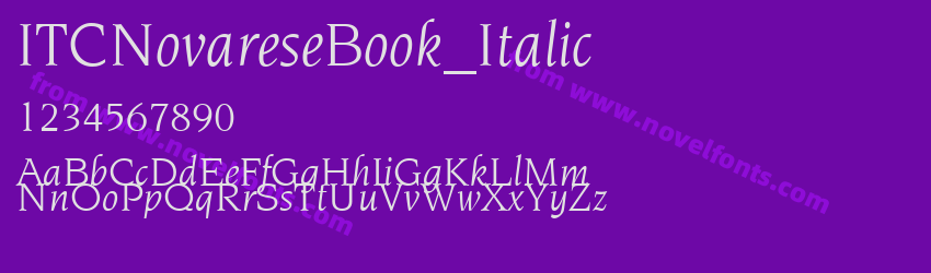 ITCNovareseBook_ItalicPreview