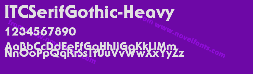 ITCSerifGothic-HeavyPreview