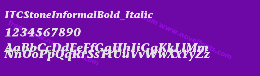 ITCStoneInformalBold_ItalicPreview