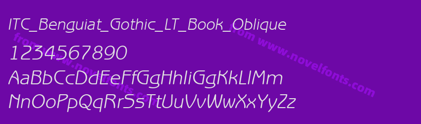 ITC_Benguiat_Gothic_LT_Book_ObliquePreview