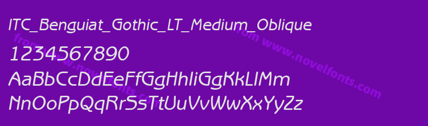 ITC_Benguiat_Gothic_LT_Medium_ObliquePreview