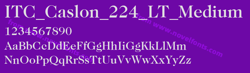 ITC_Caslon_224_LT_MediumPreview