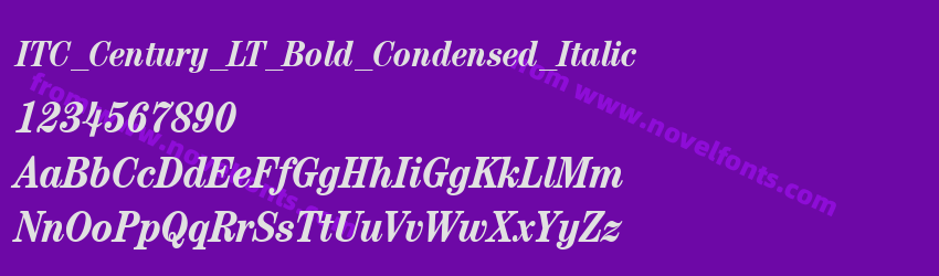 ITC_Century_LT_Bold_Condensed_ItalicPreview