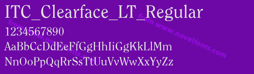 ITC_Clearface_LT_RegularPreview