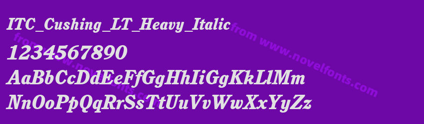 ITC_Cushing_LT_Heavy_ItalicPreview